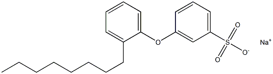 3-(2-Octylphenoxy)benzenesulfonic acid sodium salt,,结构式