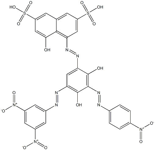 4-[[5-[(3,5-Dinitrophenyl)azo]-2,4-dihydroxy-3-[(4-nitrophenyl)azo]phenyl]azo]-5-hydroxy-2,7-naphthalenedisulfonic acid