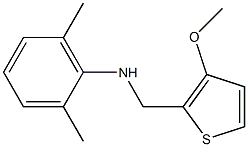 2,6-Dimethyl-N-[(3-methoxythiophen-2-yl)methyl]aniline Struktur