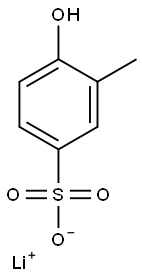 4-Hydroxy-3-methylbenzenesulfonic acid lithium salt Struktur