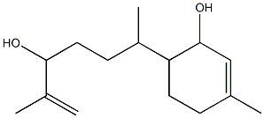 3-Methyl-6-(1,5-dimethyl-4-hydroxy-5-hexenyl)-2-cyclohexen-1-ol,,结构式