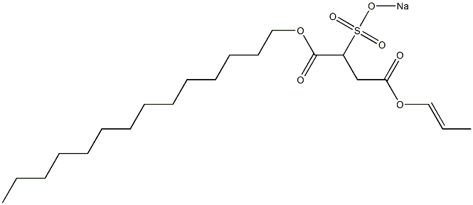 2-(Sodiosulfo)succinic acid 1-tetradecyl 4-(1-propenyl) ester|