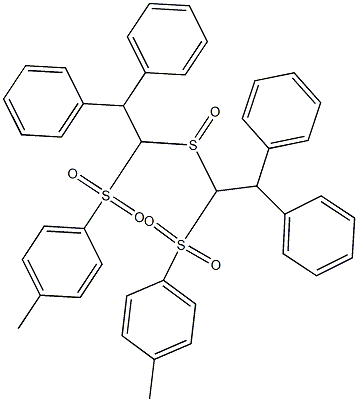 Diphenylmethyl[(p-tolylsulfonyl)methyl] sulfoxide Struktur