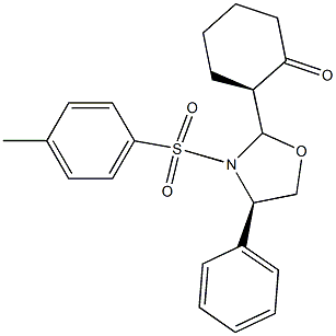 (2S)-2-[(2R,4R)-4-Phenyl-3-(4-methylphenylsulfonyl)oxazolidin-2-yl]-1-cyclohexanone|