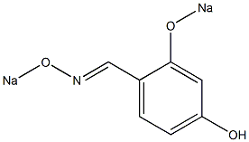 4-Hydroxy-2-(sodiooxy)-1-sodiooxyiminomethylbenzene Struktur
