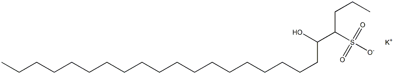 5-Hydroxytetracosane-4-sulfonic acid potassium salt Struktur