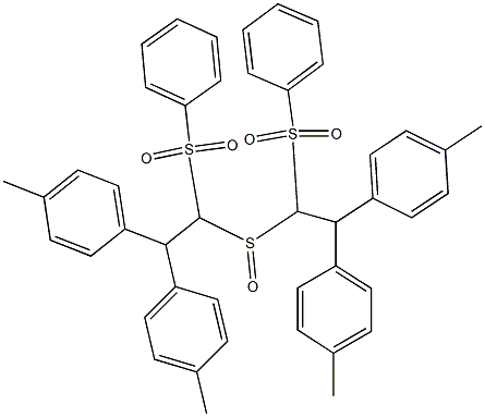 [Bis(4-methylphenyl)methyl][(phenylsulfonyl)methyl] sulfoxide Structure