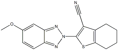  4,5,6,7-Tetrahydro-2-(5-methoxy-2H-benzotriazol-2-yl)benzo[b]thiophene-3-carbonitrile