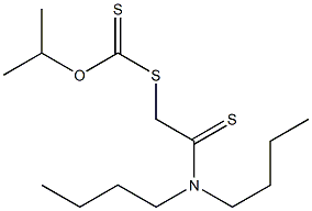ジチオ炭酸O-イソプロピルS-[2-(ジブチルアミノ)-2-チオキソエチル] 化学構造式