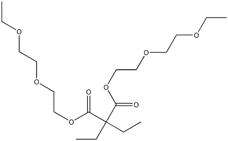 Pentane-3,3-dicarboxylic acid bis[2-(2-ethoxyethoxy)ethyl] ester,,结构式