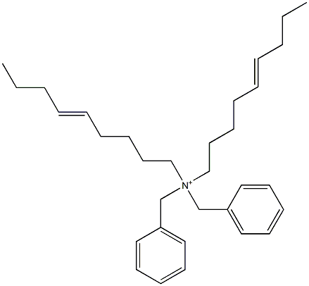 Di(5-nonenyl)dibenzylaminium Struktur