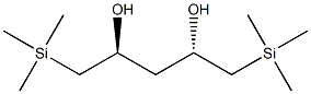 (2S,4S)-1,5-Bis(trimethylsilyl)-2,4-pentanediol Struktur