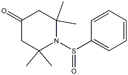 1-(Phenylsulfinyl)-2,2,6,6-tetramethylpiperidin-4-one Struktur