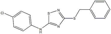 3-Benzylthio-5-(4-chlorophenyl)amino-1,2,4-thiadiazole|