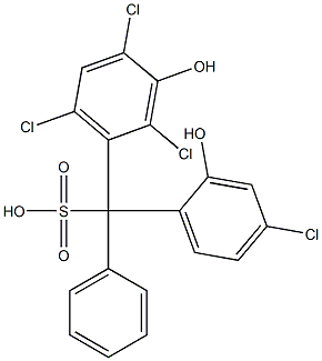 (4-Chloro-2-hydroxyphenyl)(2,4,6-trichloro-3-hydroxyphenyl)phenylmethanesulfonic acid|