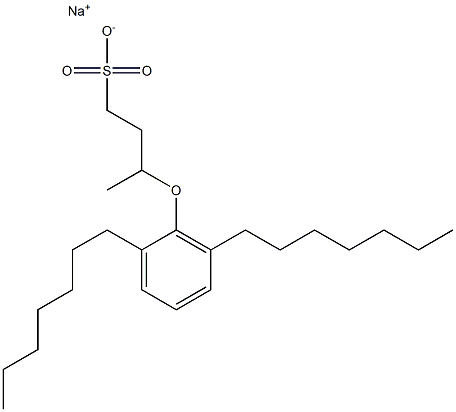 3-(2,6-Diheptylphenoxy)butane-1-sulfonic acid sodium salt