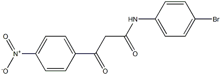 N-(4-Bromophenyl)-3-(4-nitrophenyl)-3-oxopropanamide Struktur