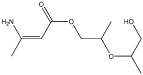 3-Aminocrotonic acid [2-(2-hydroxy-1-methylethoxy)propyl] ester Structure