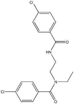 N-Ethyl[N,N'-ethylenebis(4-chlorobenzamide)] Structure