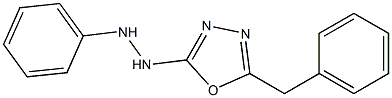 1-フェニル-2-(5-ベンジル-1,3,4-オキサジアゾール-2-イル)ヒドラジン 化学構造式