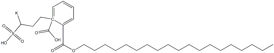 Phthalic acid 1-nonadecyl 2-(3-potassiosulfopropyl) ester Structure
