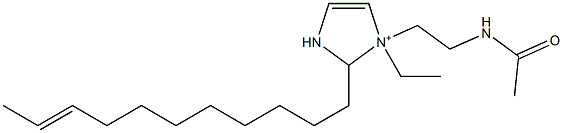 1-[2-(Acetylamino)ethyl]-1-ethyl-2-(9-undecenyl)-4-imidazoline-1-ium Structure