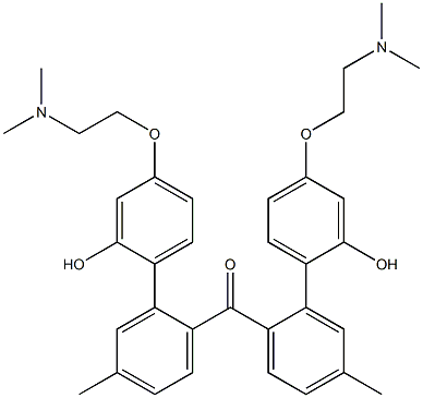 [4-[2-(Dimethylamino)ethoxy]-2-hydroxyphenyl](4-methylphenyl) ketone,,结构式