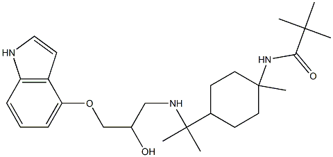 N-[8-[[3-(1H-Indol-4-yloxy)-2-hydroxypropyl]amino]-p-menthan-1-yl]-2,2-dimethylpropanamide