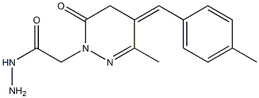 2-[[6-Methyl-5-(4-methylbenzylidene)-3-oxo-2,3,4,5-tetrahydropyridazin]-2-yl]acetohydrazide