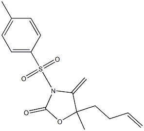 4-Methylene-3-(4-methylphenylsulfonyl)-5-(3-butenyl)-5-methyloxazolidin-2-one