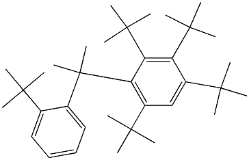 2-(2,3,4,6-Tetra-tert-butylphenyl)-2-(2-tert-butylphenyl)propane,,结构式