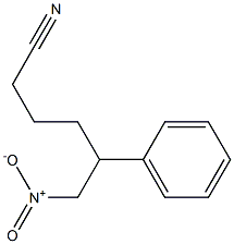 5-フェニル-6-ニトロヘキサンニトリル 化学構造式