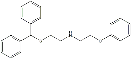 2-(Diphenylmethylthio)-N-(2-phenoxyethyl)ethanamine Structure