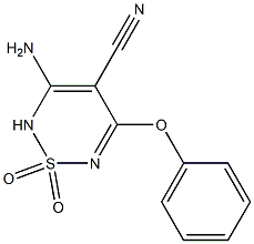 3-Amino-4-cyano-5-phenoxy-2H-1,2,6-thiadiazine 1,1-dioxide