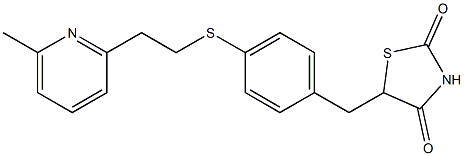 5-[4-[2-(6-Methylpyridin-2-yl)ethylthio]benzyl]thiazolidine-2,4-dione