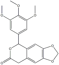 5-(3,4,5-Trimethoxyphenyl)-5H-1,3-dioxolo[4,5-g][2]benzopyran-7(8H)-one|