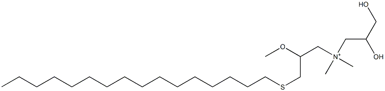 N-(2,3-Dihydroxypropyl)-N,N-dimethyl-3-hexadecylthio-2-methoxypropan-1-aminium