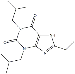 1,3-Diisobutyl-8-ethylxanthine 结构式