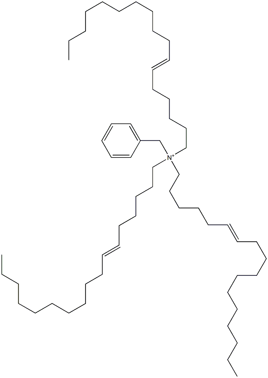 Tri(6-heptadecenyl)benzylaminium Structure