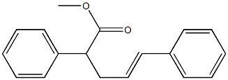 5-Phenyl-2-phenyl-4-pentenoic acid methyl ester Struktur