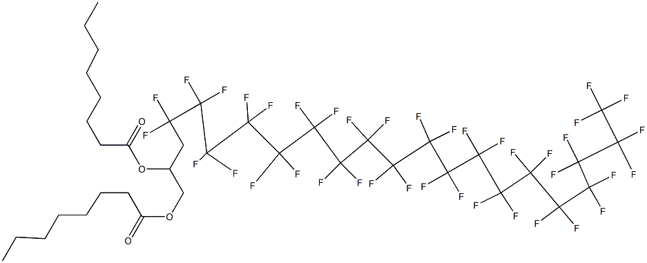 Dioctanoic acid 4,4,5,5,6,6,7,7,8,8,9,9,10,10,11,11,12,12,13,13,14,14,15,15,16,16,17,17,18,18,19,19,20,20,21,21,22,22,22-nonatriacontafluoro-1,2-docosanediyl ester|