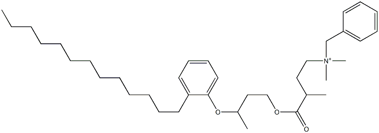 N,N-Dimethyl-N-benzyl-N-[3-[[3-(2-tridecylphenyloxy)butyl]oxycarbonyl]butyl]aminium|