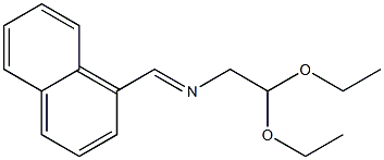 [[(1-Naphtyl)methylene]amino]acetaldehyde diethyl acetal,,结构式