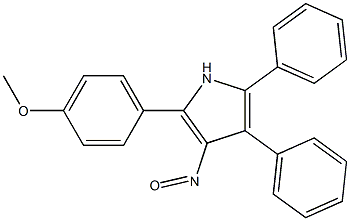 2,3-ジフェニル-5-(4-メトキシフェニル)-4-ニトロソ-1H-ピロール 化学構造式