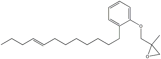 2-(8-Dodecenyl)phenyl 2-methylglycidyl ether Struktur