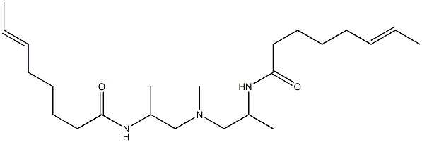 N,N'-[Methyliminobis(1-methyl-2,1-ethanediyl)]bis(6-octenamide) 结构式