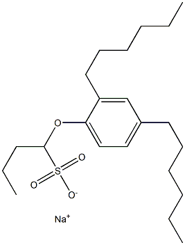 1-(2,4-Dihexylphenoxy)butane-1-sulfonic acid sodium salt