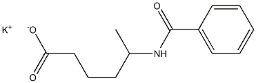 5-ベンゾイルアミノヘキサン酸カリウム 化学構造式