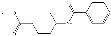 5-Benzoylaminohexanoic acid potassium salt Struktur