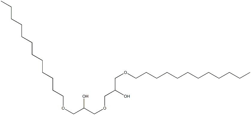1,1'-オキシビス(3-ドデシルオキシ-2-プロパノール) 化学構造式